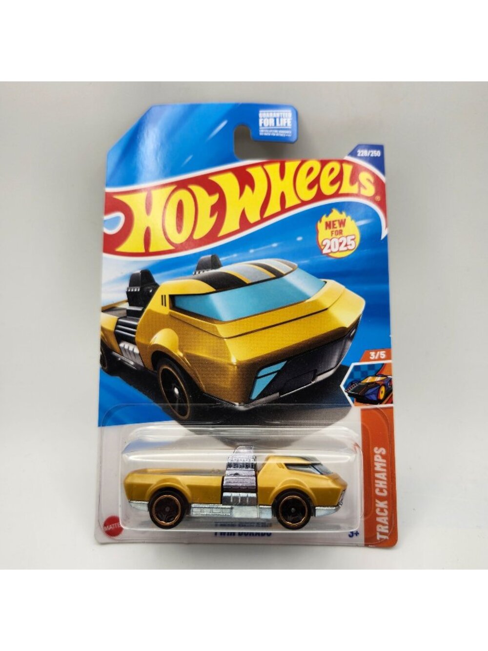 Hot Wheels Twin Dorado New For 2025 HW Track Champs Gold 3/5 228/250